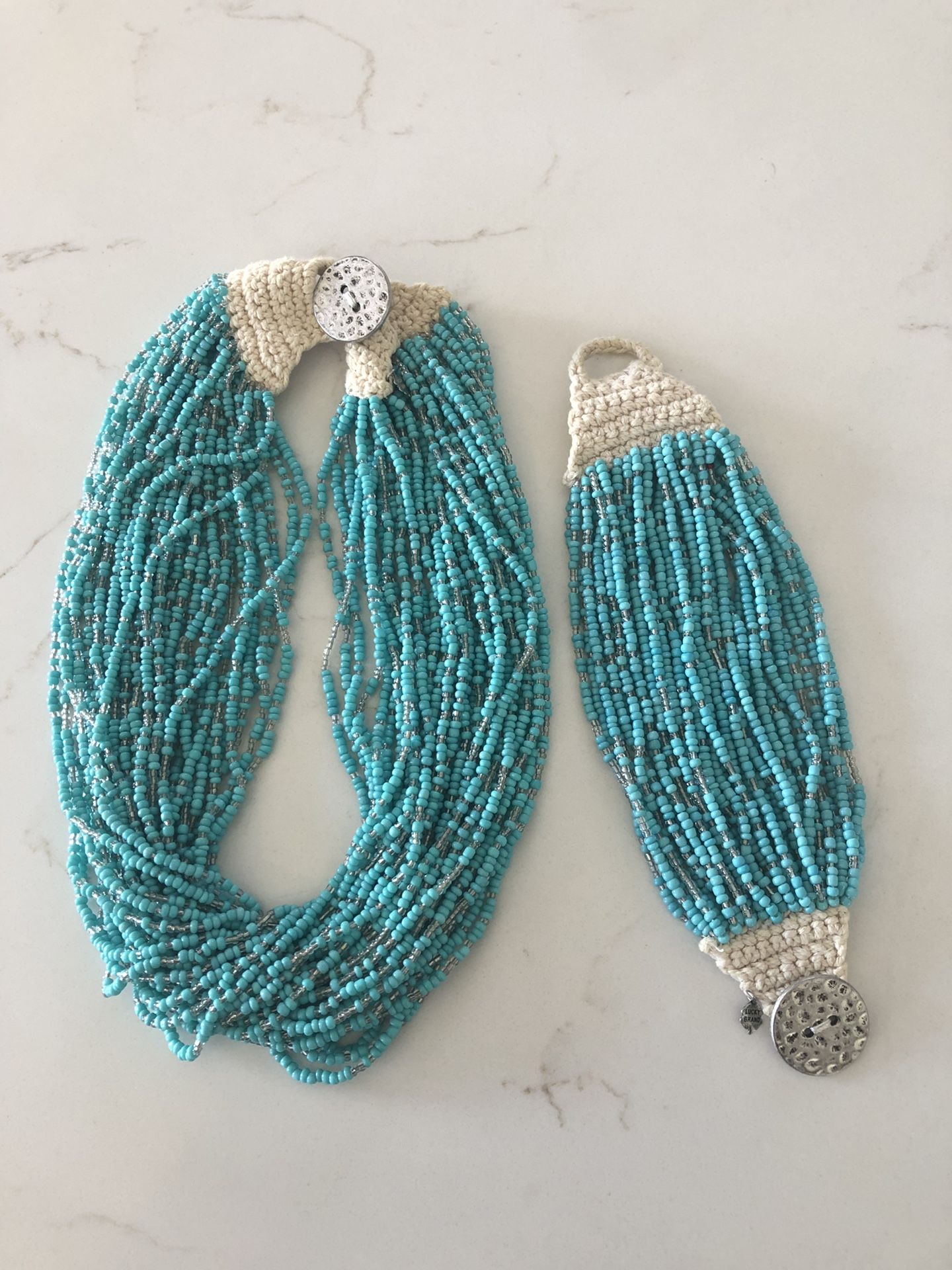 LUCKY BRAND 🍀 Turquoise necklace & bracelet