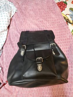Vintage Heavy Leather Backpack By Bass G H Bass & Co  Thumbnail