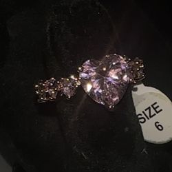 18 k Gold Plated All Heart Eternity band ring 