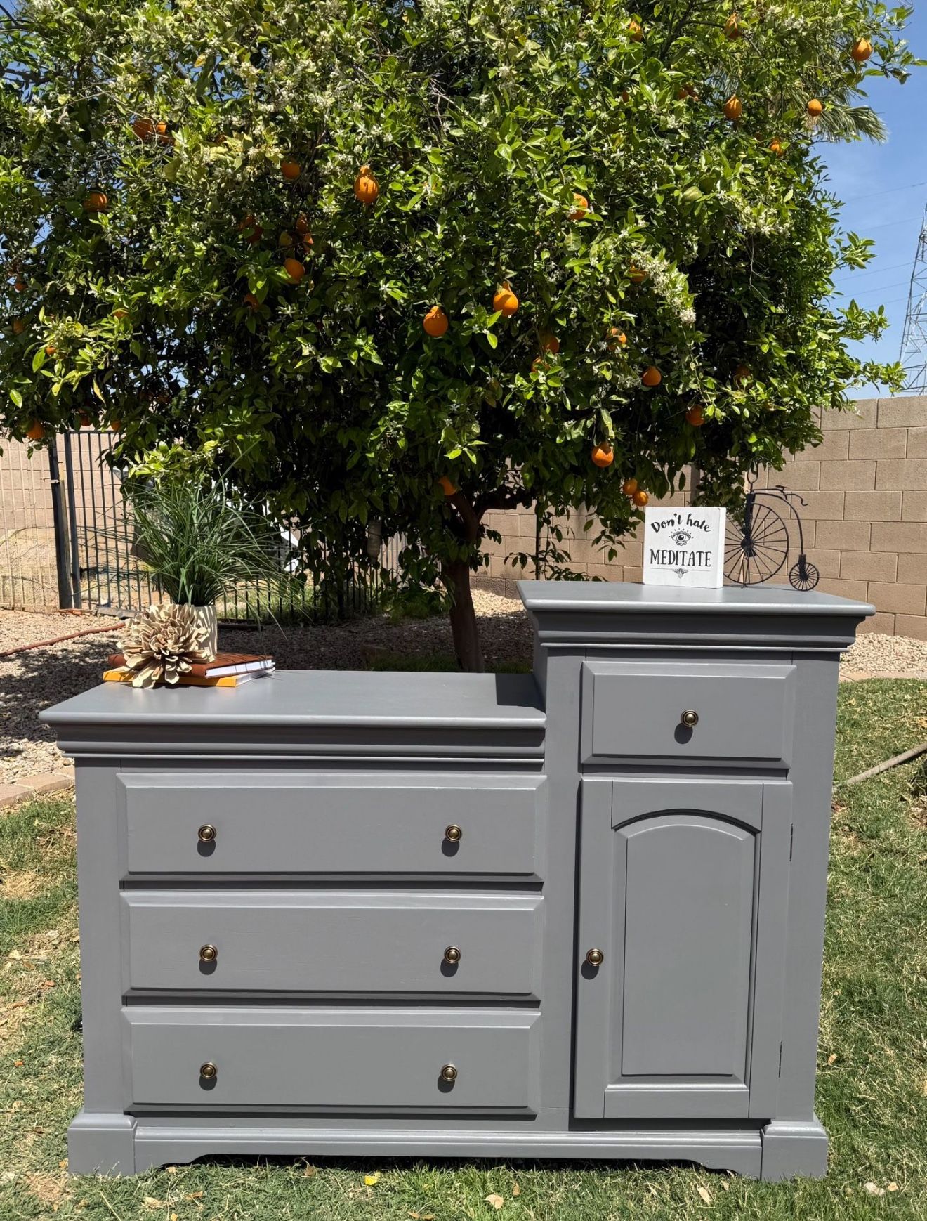 Satin Grey Dresser