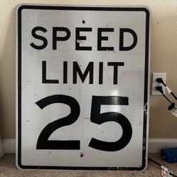 speed limit street sign