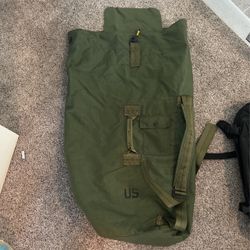 Military Surplus Roll Top Bag 