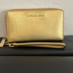 Gold Michael Kors Wallet 