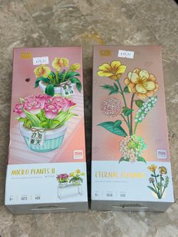 LOZ Mini Brick Flower Sets – Lot of 2