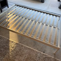 White Full Size Bed Frame