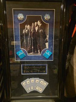 Authentic sands casino last Vegas memorabilia display rat pack tribute