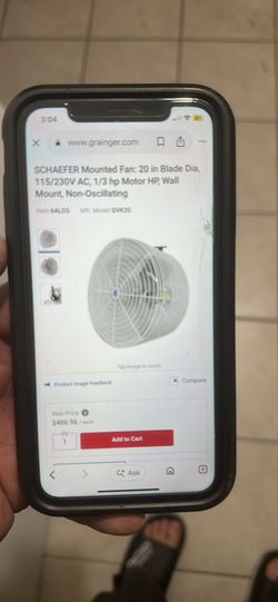 Schaefer mounted fan 20” it’s in very good condition