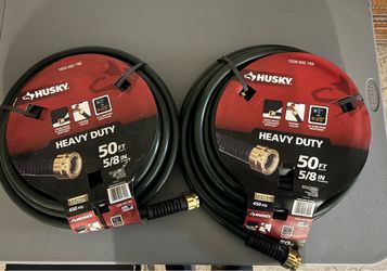 Qty-2. New Water Hoses. Husky Heavy Duty