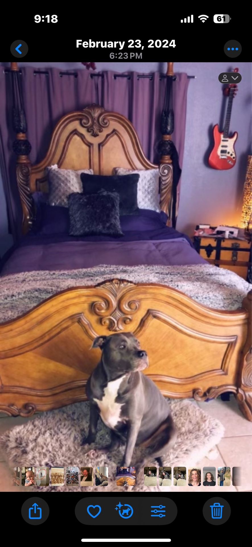 Solid Wood Queen Bed Frame