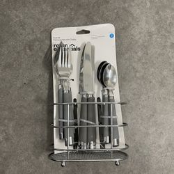 12 Piece Flatware Set With Caddy 