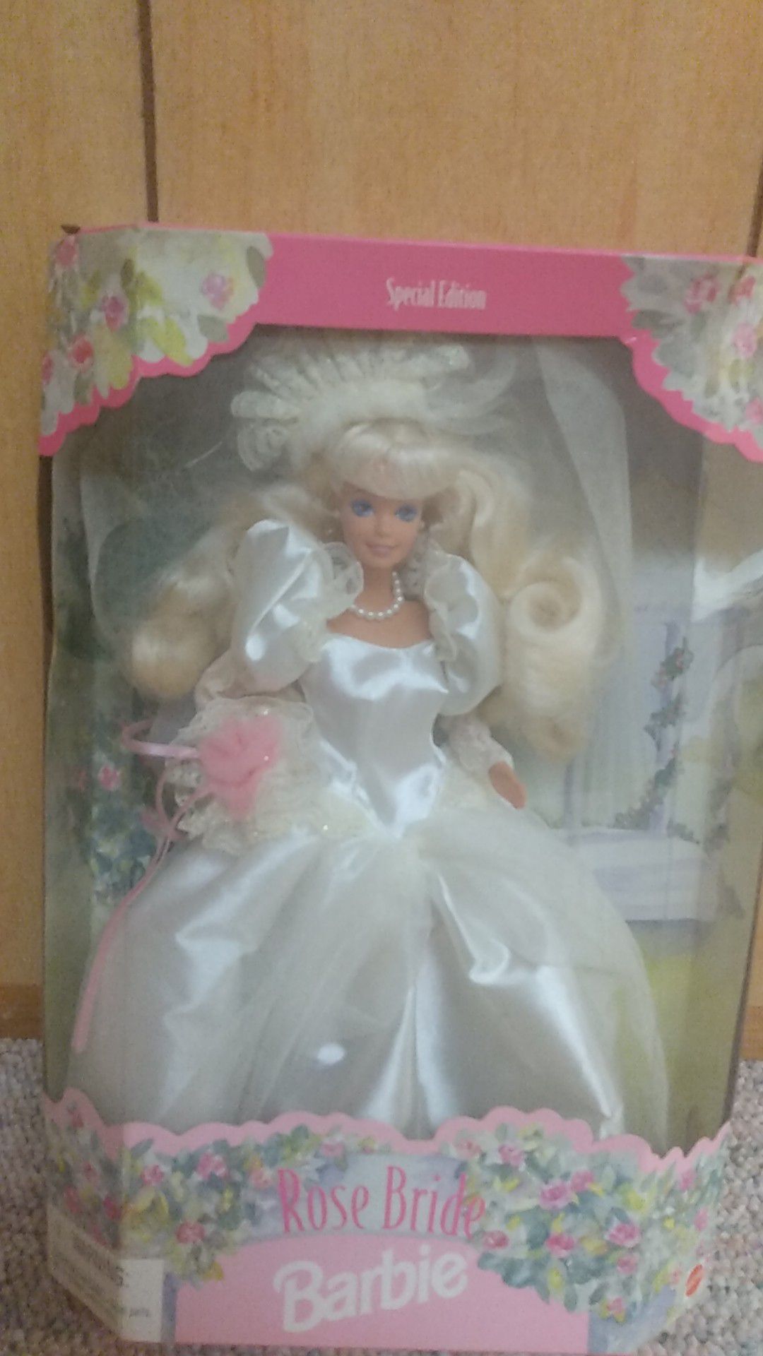 Brand New1996 Mattel Barbie Special Edition Rose Bride Barbie Doll