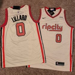 🔥🔥🔥Damien Dametime Lillard RIP CiTY Jersey Sz XL &XXL