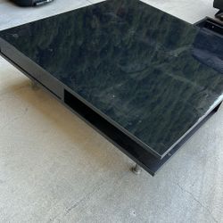 Low Black Coffee Table