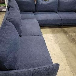 Modern Blue Sectional Sofa - Free Shipping!
