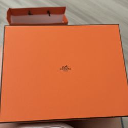 Hermes Shoe Box, Hermes Gift Box With Ribbon And Gift Bag