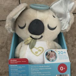 Fisher-Price On-The-Go Koala Soother Toy, Plush Portable Sound Machine