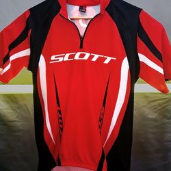 Scott Cycling Jersey Men XL Red Black White