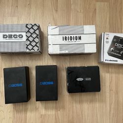 Strymon Iridium Strymon Deco Boss FZ-1W Boss DM-2W MXR EVH 5150 Ditto Looper X2 Guitar Pedal Boxes Only