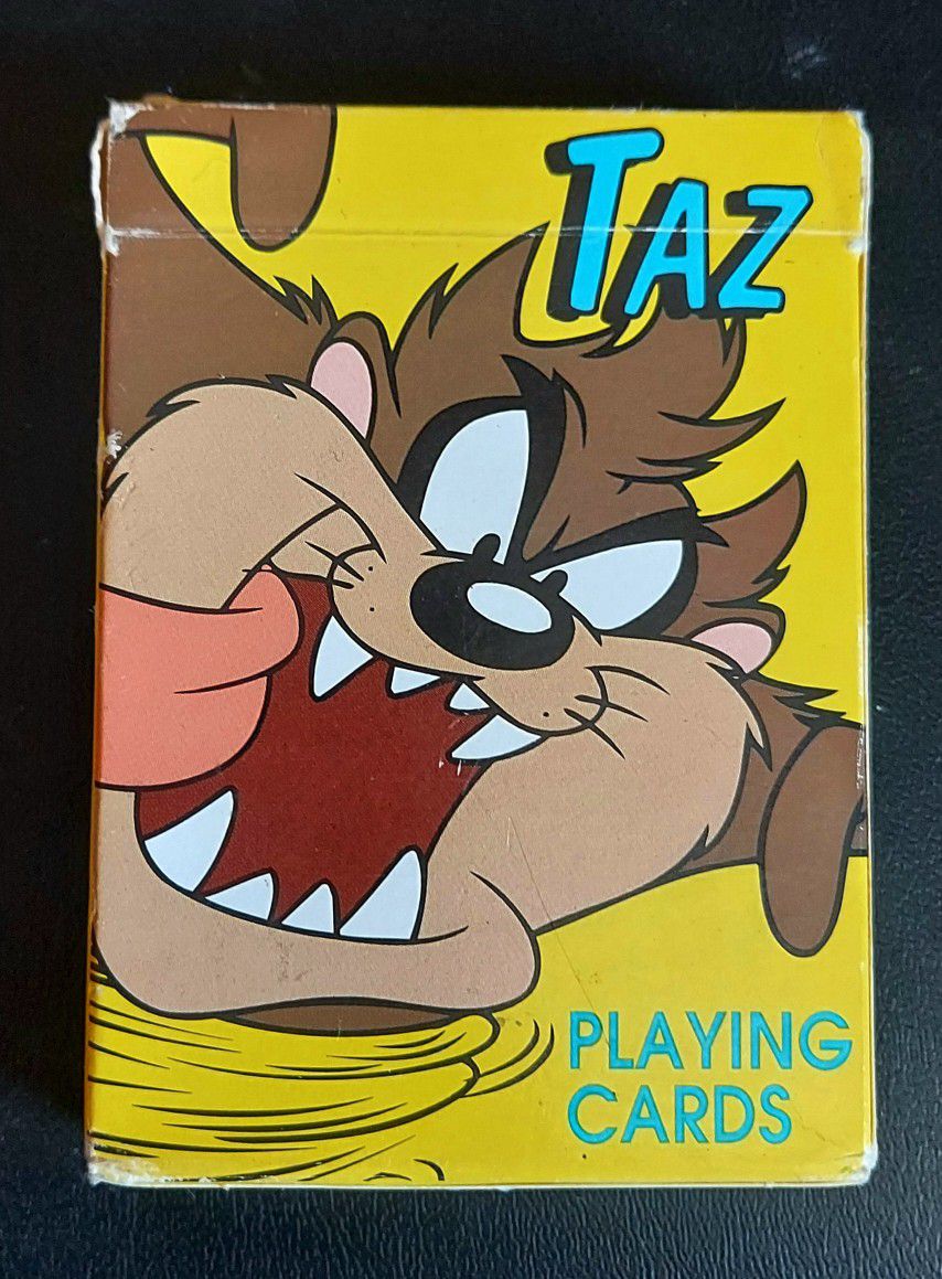 Vintage Looney Tunes Taz Playing Cards New USA 1996 Made By US Playing Cards