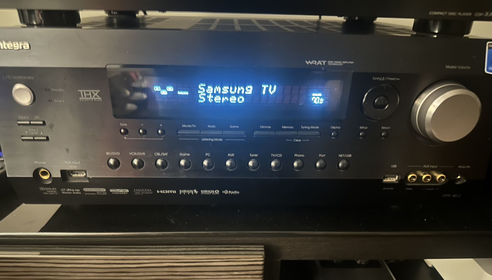 Integra DTR 40.2 THX 7.2 Receiver