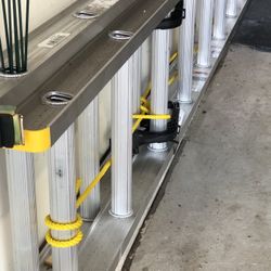 Louisville 24 Foot Foldable Aluminum Ladder