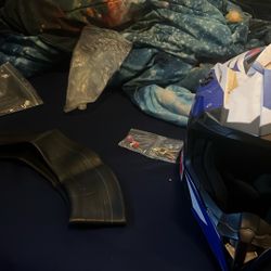 Dirt Bike Tubes + A Dirt Bike Helmet