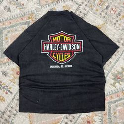 Vintage Faded Harley Davidson Big Logo T Shirt