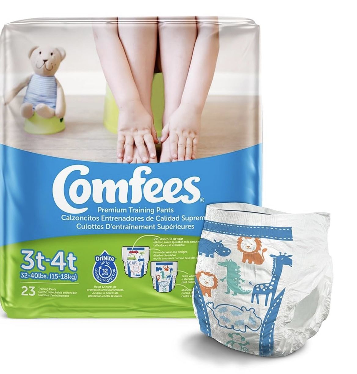 Comfees 3t - 4t Pull Ups 23 Diapers A Pack 
