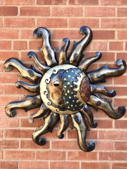 Outdoor Wall Art Sun Decor 
