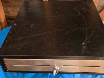 Selling a professional APG Vasario Series heavy-duty cash drawer (Model: VBS579-BL1616) in great working condition. Features a sleek stainless steel f
