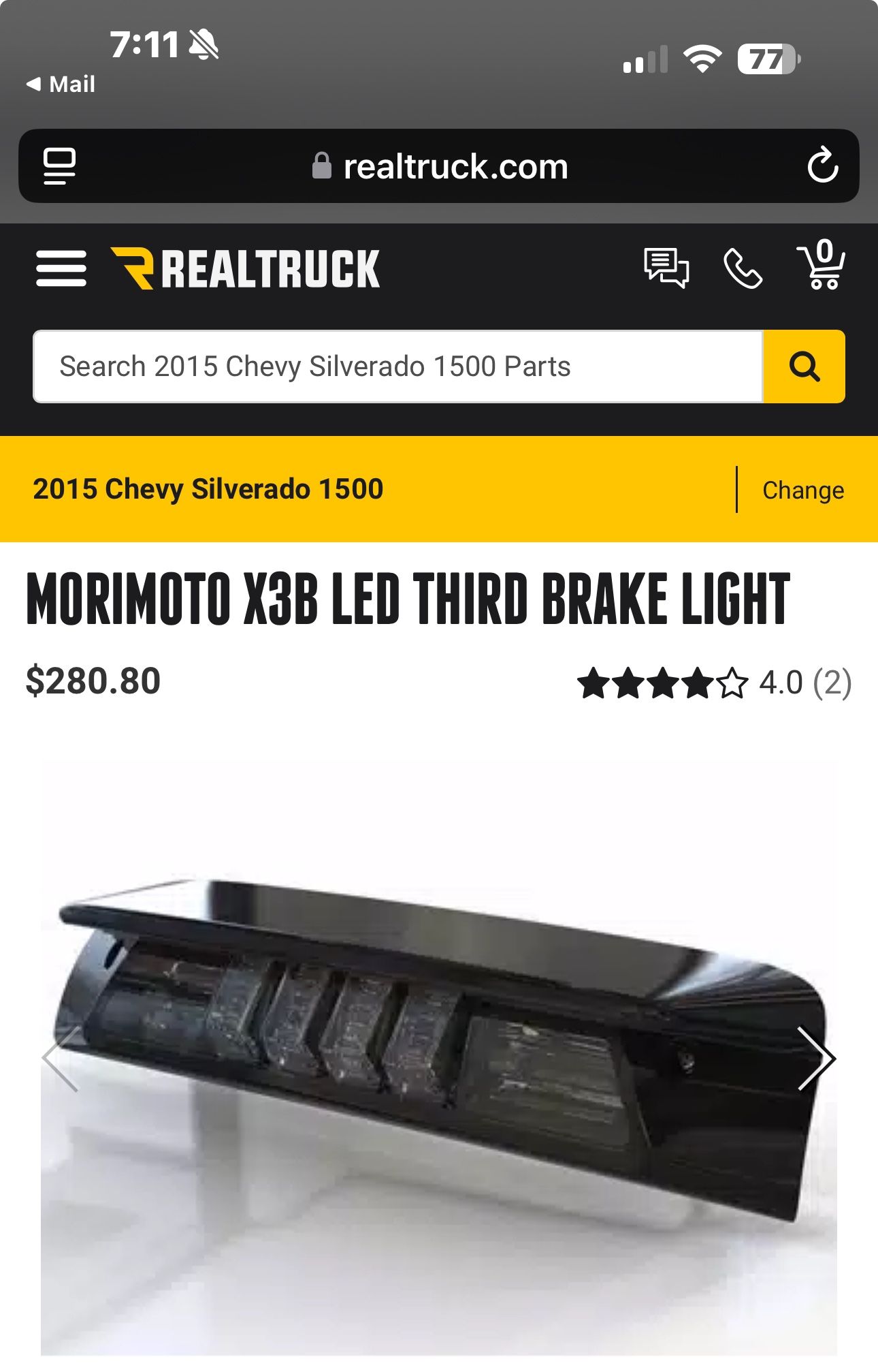 MORIMOTO X3B LED THIRD BRAKE LIGHT 2015 Chevy Or GMC SIERRA 