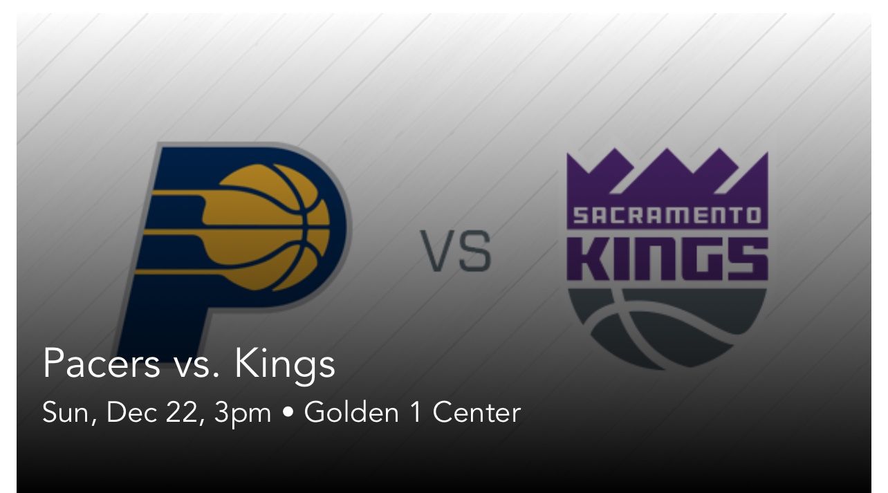 Kings vs Pacers (12/22) 3 total