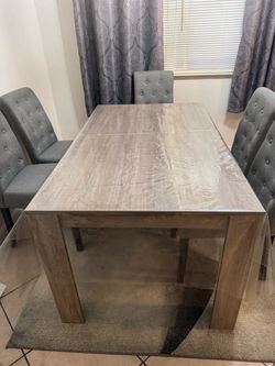 Dining table with chairs