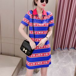 multicoloured striped dress Size M