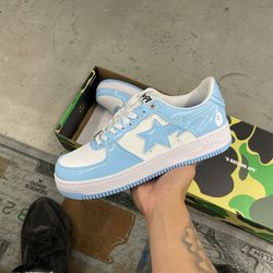 BAPESTA SAX BLUE AND WHITE