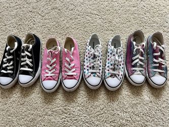 Girls Converse Sneakers Sizes 1 And 2