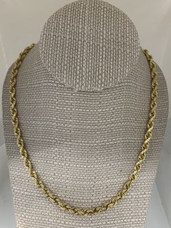 14k Solid Rope Chain
