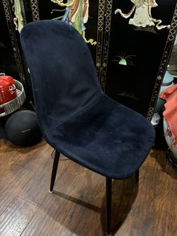 Blue Velvet Dining Chair