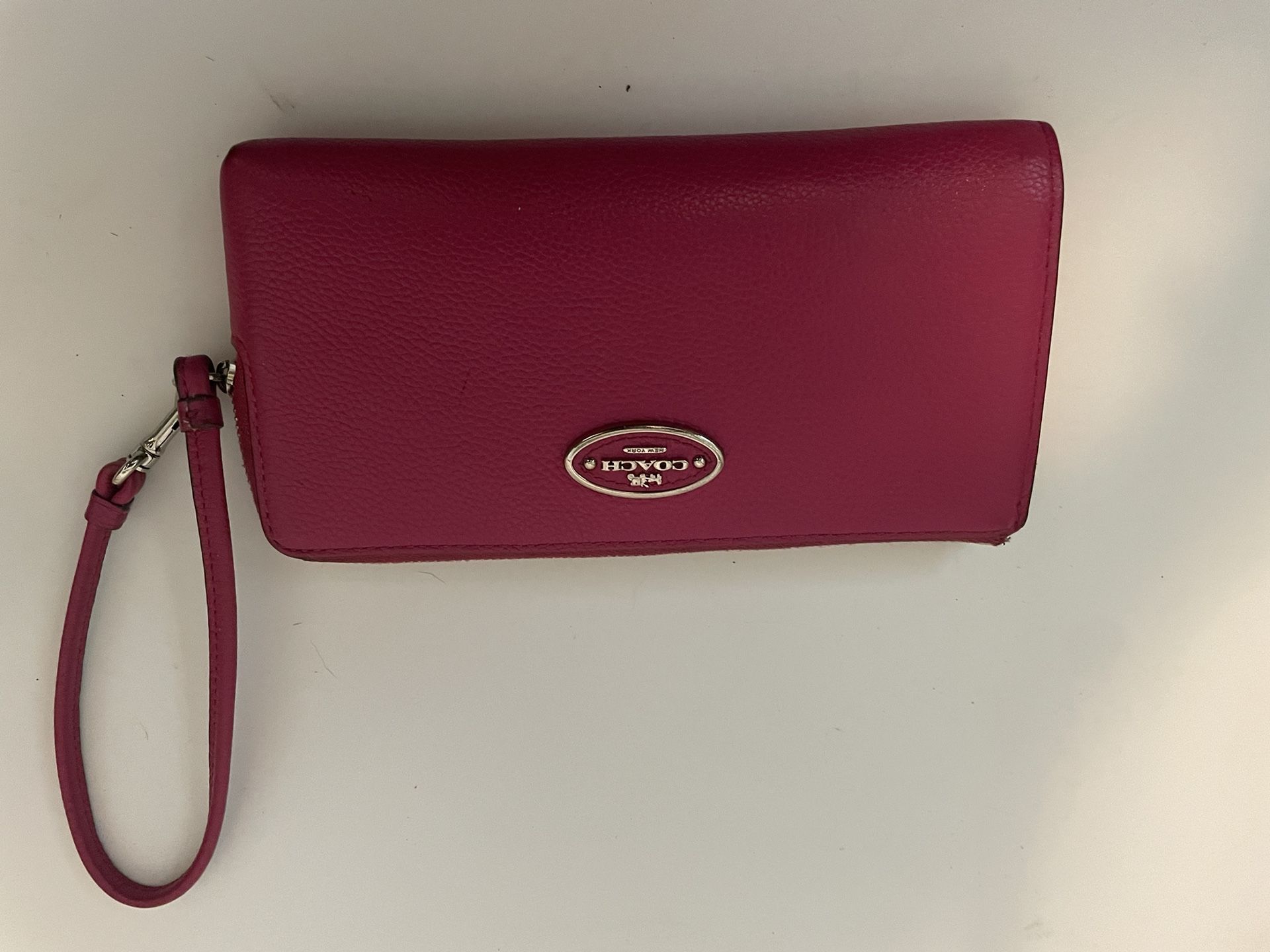 Pink Coach Wallet/clutch