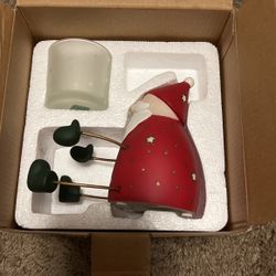 Party lite Ceramic Santa candle Holder