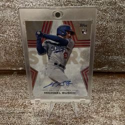 Topps RC AUTO /50 Michael Busch Chicago cubs