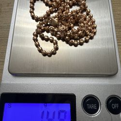 GOLD 10K ROSE GOLD CHAIN ORO