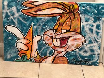 Bugs Bunny Graffiti Art Painting