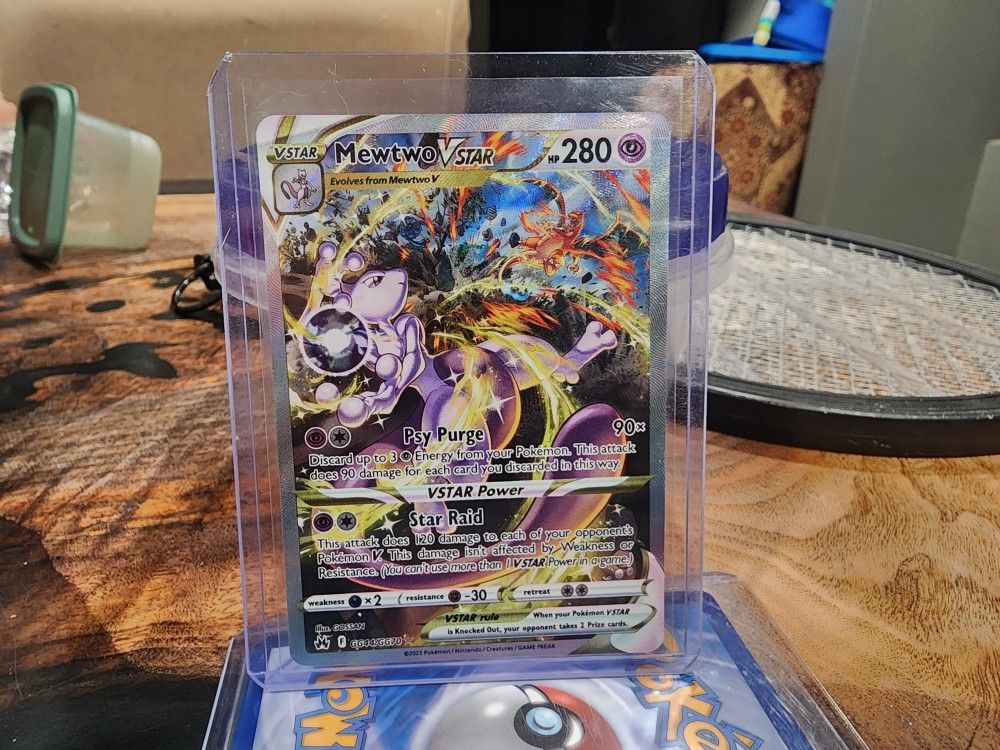 Pokémon Mewtwo & Charizard Vstar Cards