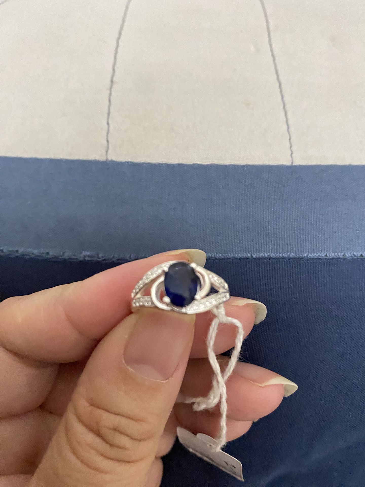 Real 925 Sterling Silver Wedding Ring Size 6