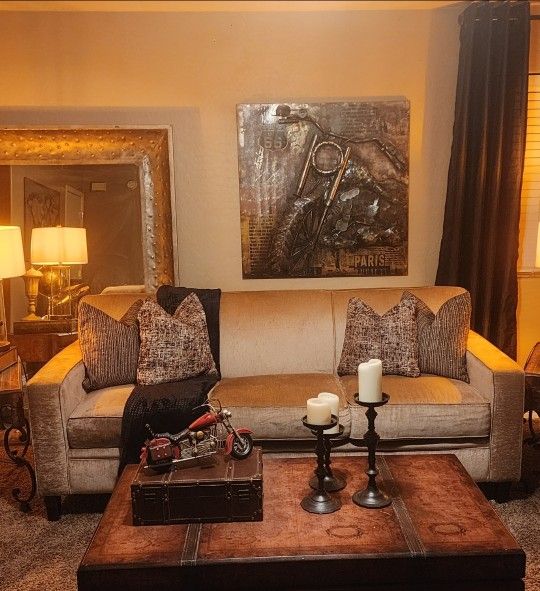 Beige sofa $150 OBO