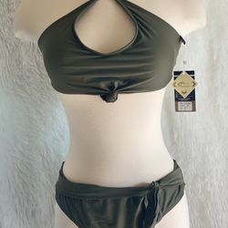 Triangle Side Tie 2-Piece Bikini in size XL