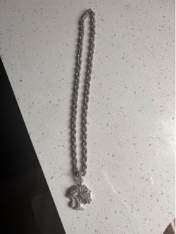 925 silver rope chain, money tree pendant