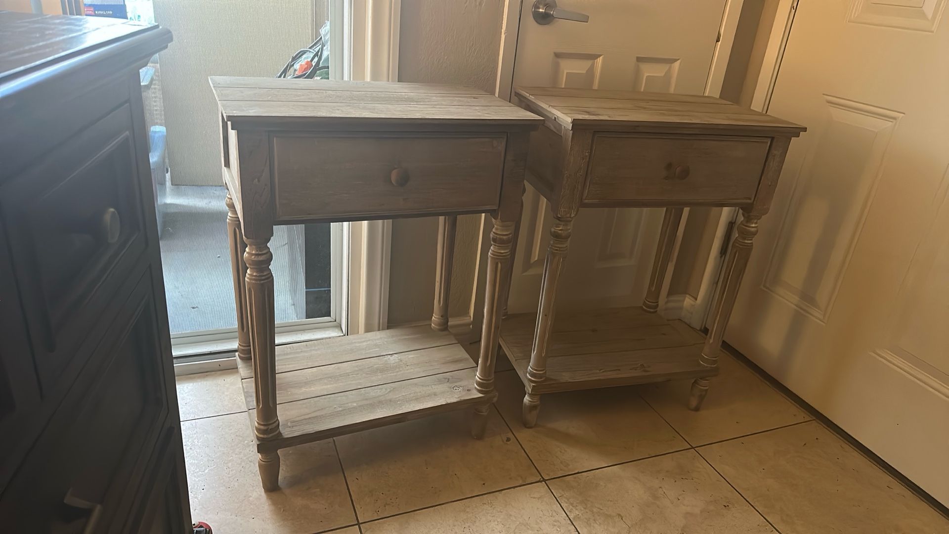 20for Each. Total $40 Two End Tables From Living Spaces Need To Be Cleaned