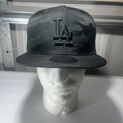 Los Angeles Dodgers New Era Blackout Camo SnapBack Hat